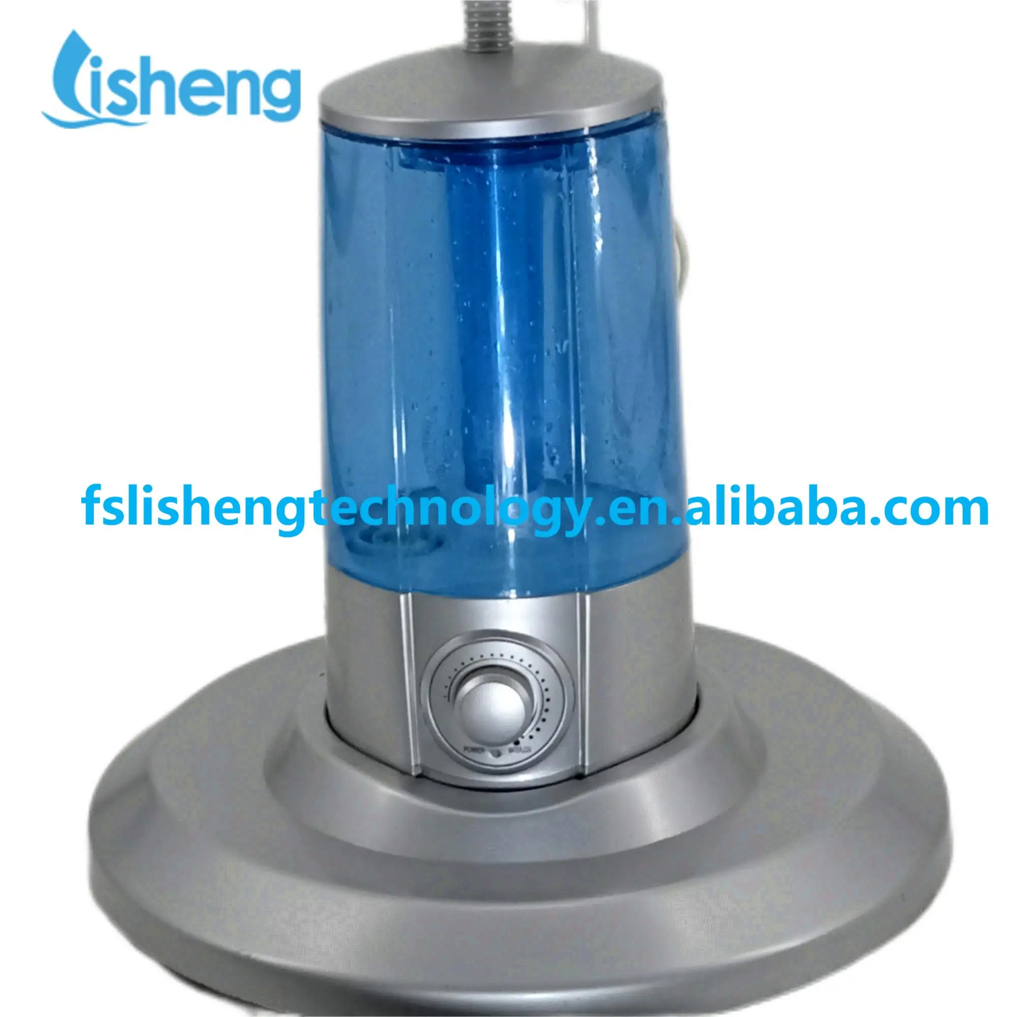 16 Inch 220V Industrial Water Spray Mist Stand Fan Electric Plastic Color Box Floor Electric Power Free Spare Parts 3 PP Blades