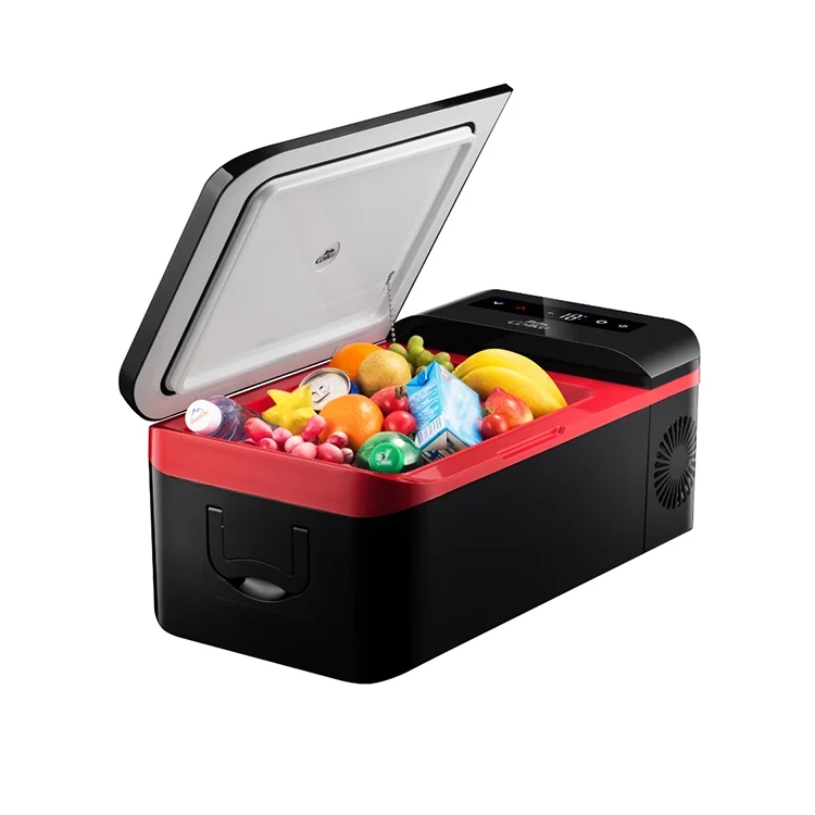 12V mini portable fridge warming cooling fridge mini car refrigerator DC compressor freezer with dual temperature