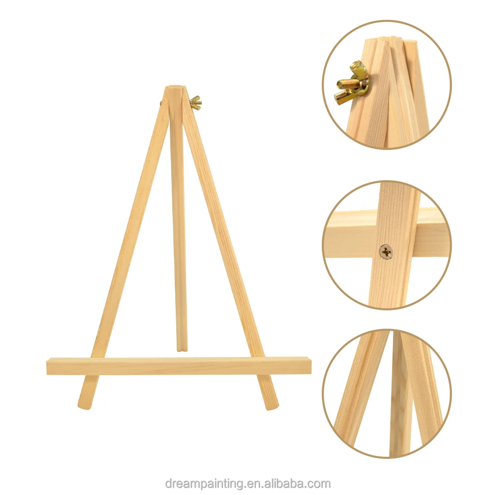 18*24cm Desktop Small Easels Kids Painting Wooden Art Easel Display Stand for Artist Painting Art Supplies