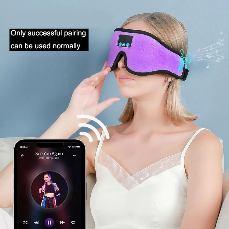 3d Sleeping Eye Mask Music Soft 3D Sleeping Eye Mask Headphone Wireless Music Eye Mask For Men And women For Home
