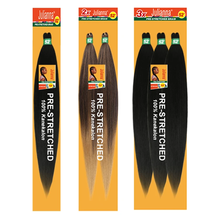  100% Kanekalon предварительно растягивающийся easy ez braid синтетический Джамбо удлинитель xдавление выражение растягивающиеся плетеные