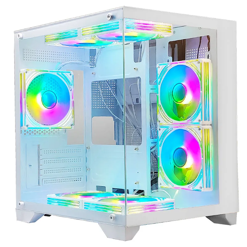 Choiyan ATX Computer Gaming Case ARGB OEM Chassis With Glass Window Desktop PC Full Tower Case High quality gabineter gamer