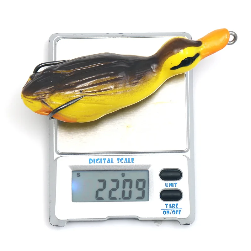 10.5cm 22g Propeller Flipper Duck Rotating Tractor Soft frog fishing artificial plastic topwater floating lure bait
