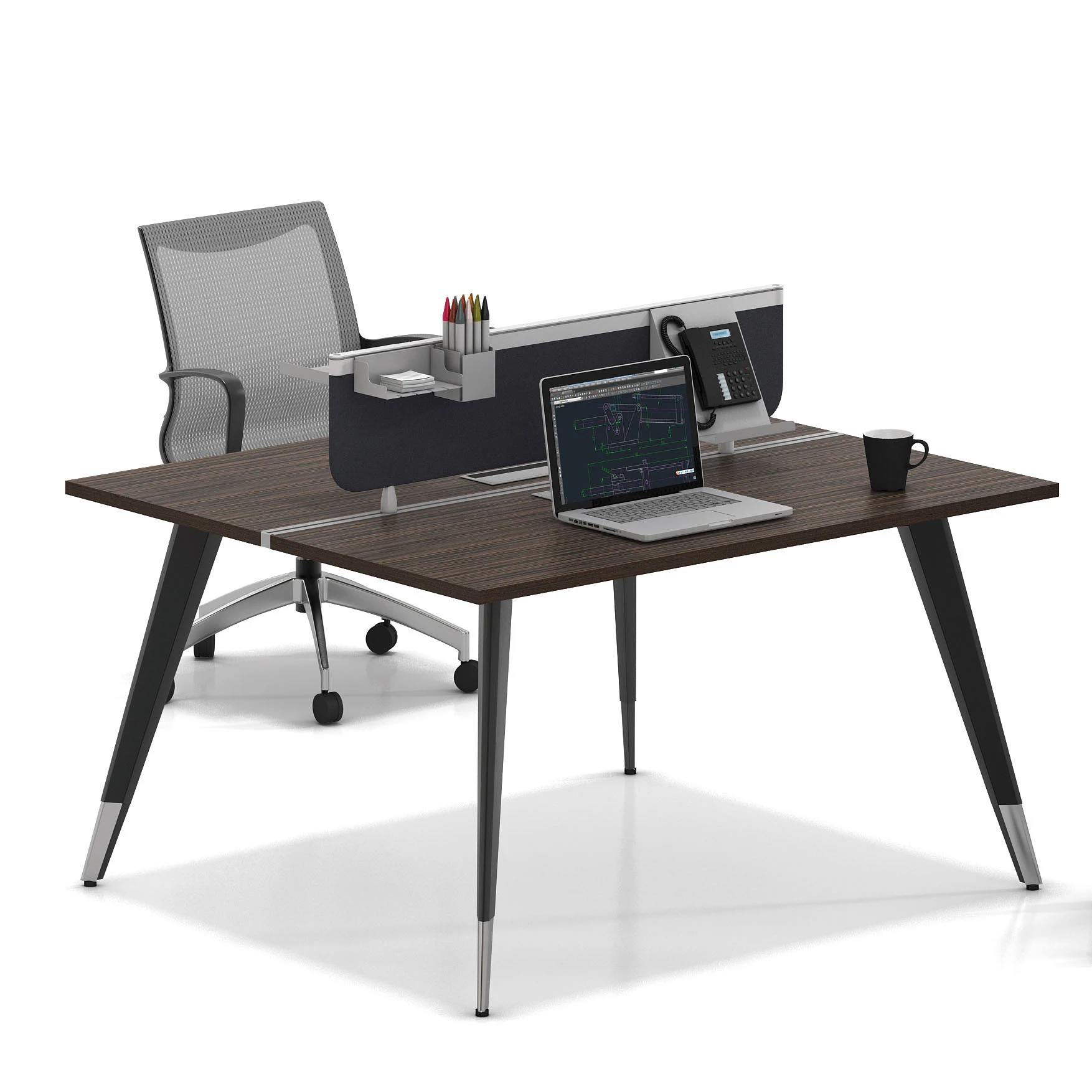 partition workstation desk desktop pc office furniture 4 people