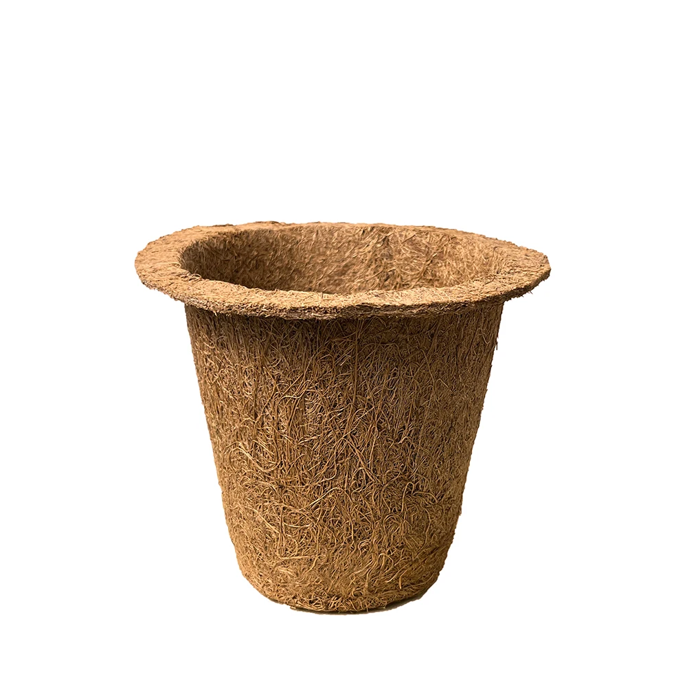 biodegradable plant flowerpots seedling pots,small flower nursery coconut pot