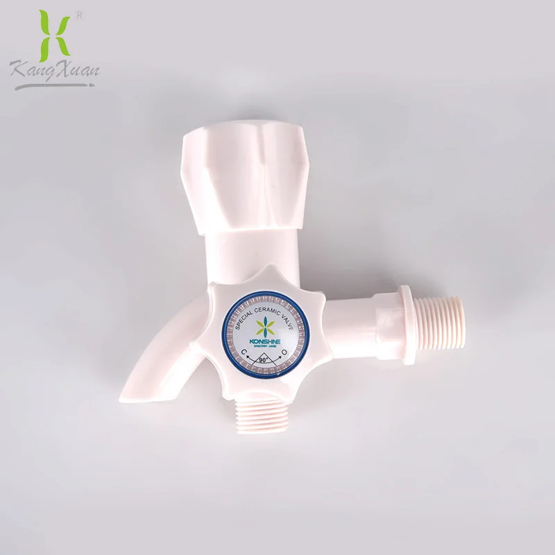 3 way ABS plastic bibcock water tap for mop pond, washing machine, swimming pool