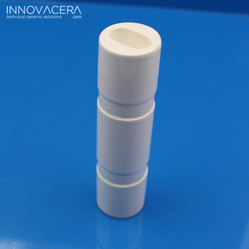 99% Alumina Round Ceramic Laser Cavity Reflector for Single Rod Single Lamp