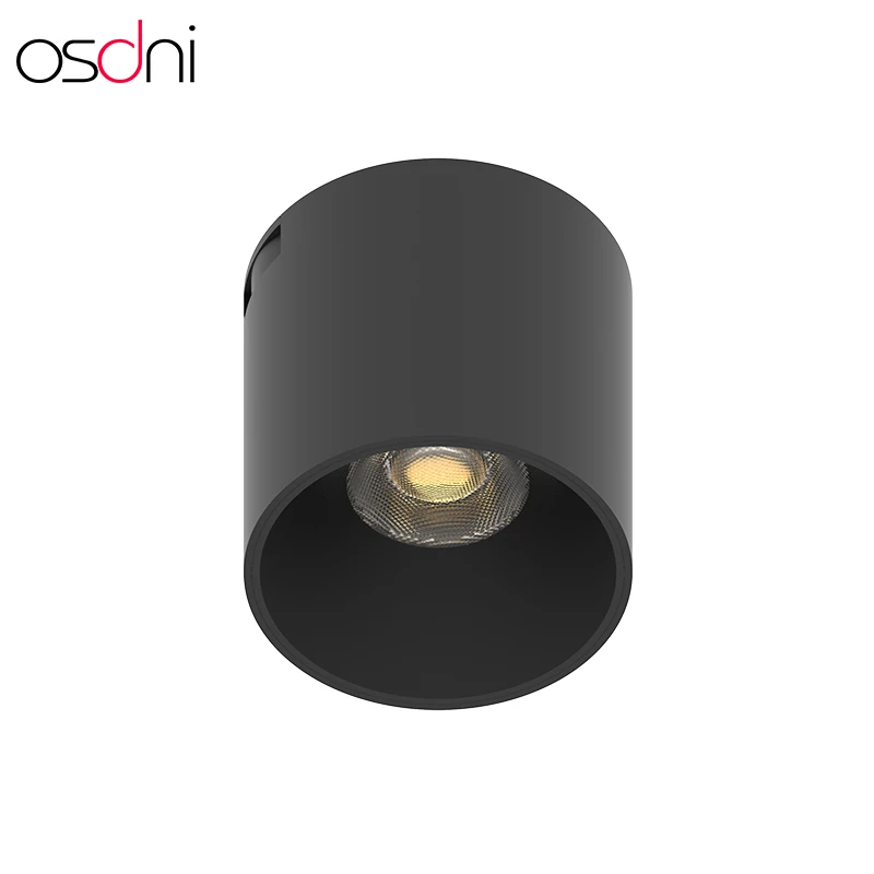 Led Magnetic Track Spotlight Small Profile Light 48V Led Track Light Round Track Lights Living Room Indoor White Contemporary