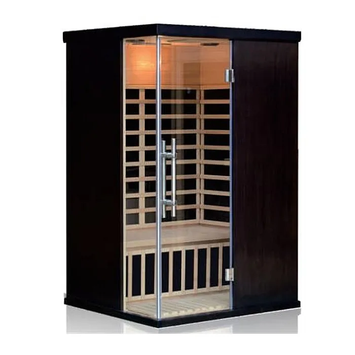 High quality 2 person carbon heater infrared sauna room with fashion decoration panel