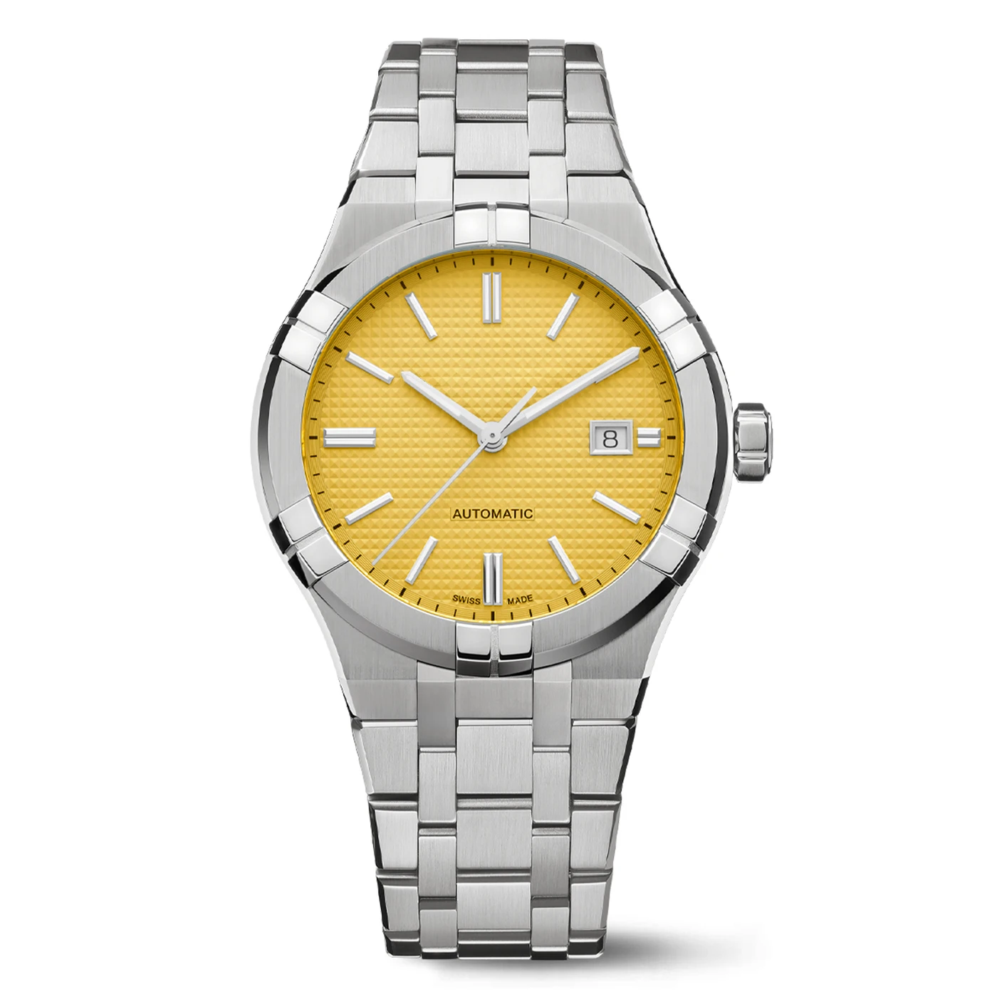 Classic Luxury Man Luminous Steel Strap Waterproof Calendar Own Logo Watch All Stainless Steel Quartz Heren Horloge