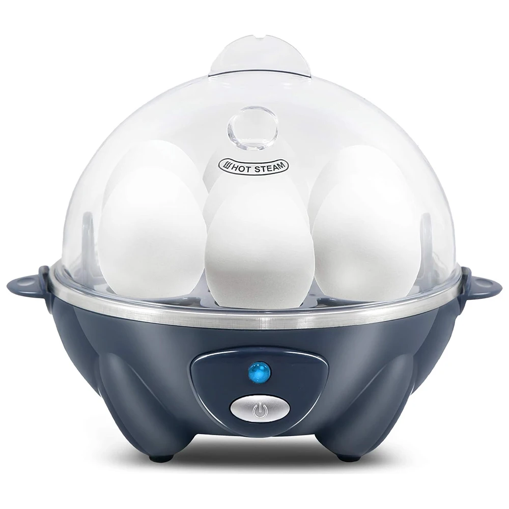 Double 2 Layer Electric Rapid Egg Cooker Stainless Steel Egg Boiler for Hard Boiled Eggs or Omelets With Auto Shut Off