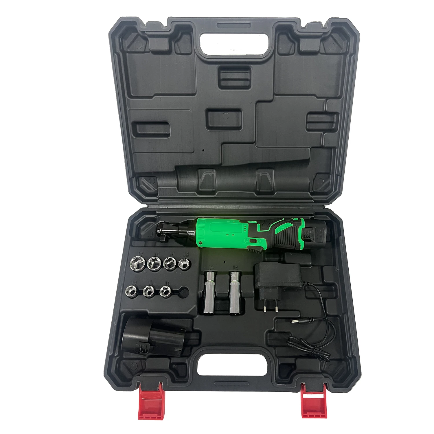 12V Cordless Wrench Kit,Portable Power Tools Rechargeable Battery, with Charger and Socket Set with two battery