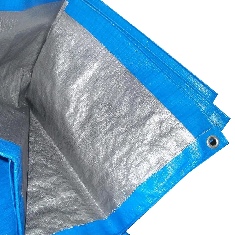 Hot Selling Zone Blue White Cover Truck Waterproof Poly Tarp Pe Tarpaulins Stripe/Rolls
