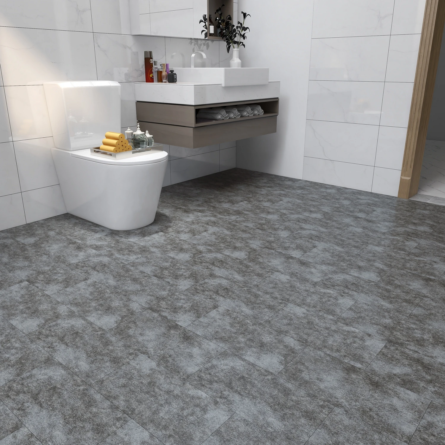 flooring 4mm interlock click lvt spc flooring Luxury Vinyl SPC Stone Plastic Composite