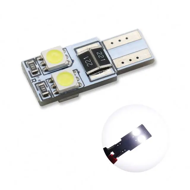 Super Bright Car Accessories 4Smd 5050 Wedge Light Bulb Lamp Canbus T10 W5W Car Interior Led Lights