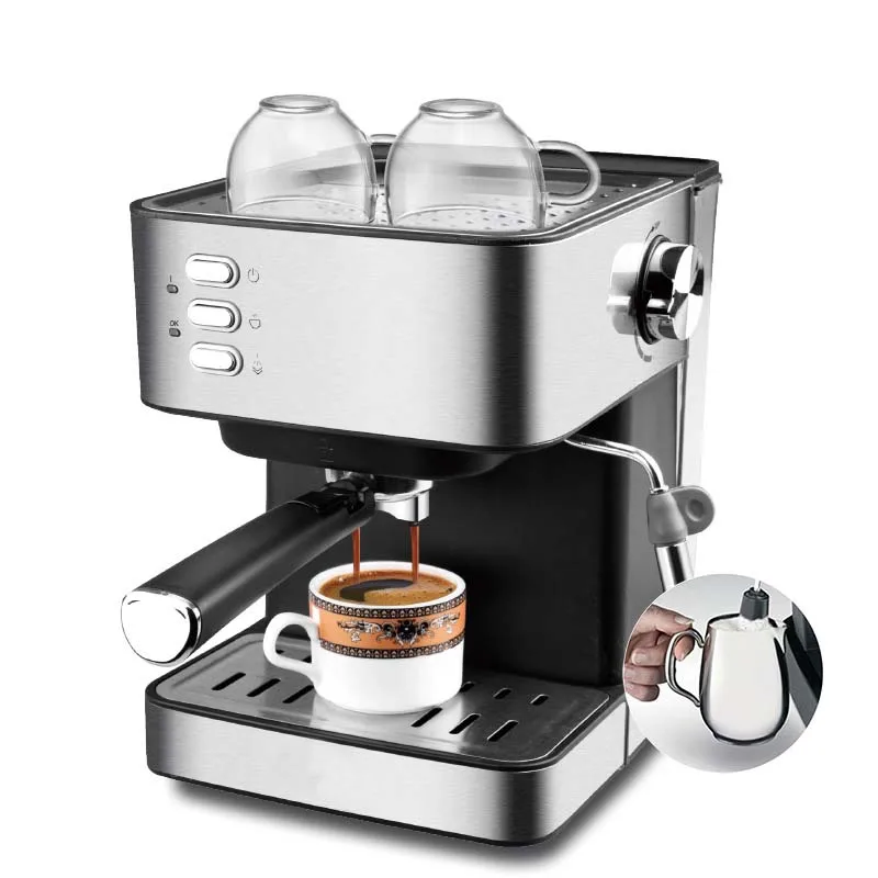 Concentrated Semi-automatic Stainless Steel All In One Coffee Coffee Maker Electric Coffee Makers Machine