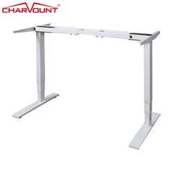 Charmount Dual Motor Electric Table Stand Up Lifting Standing Height Adjustable Mobile Standing Desk