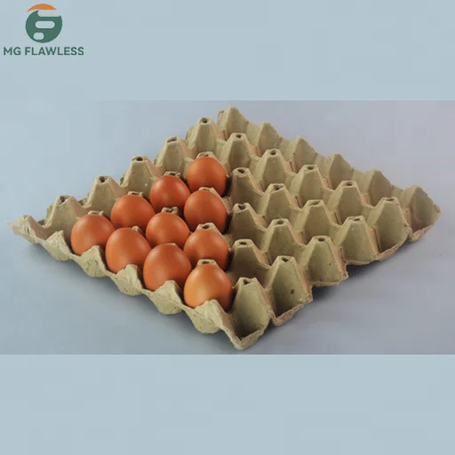Biodegradable Pulp Fiber Egg Flats for Storing up to 30 Large or Small Eggs 30 Cells Egg Trays Reusable Waterproof