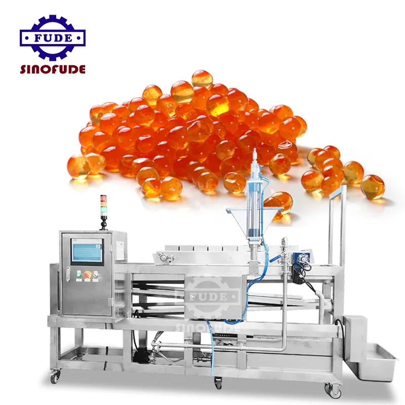 Automatic customized servo driven bursting juice jelly ball popping boba bubble making machine production line