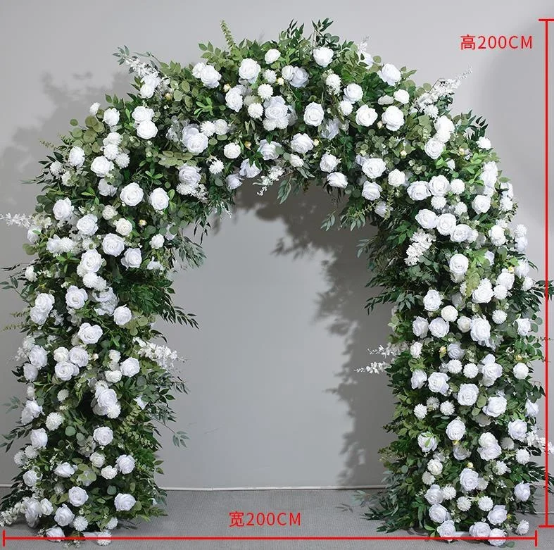 Artificial Flower Wedding Arch Decorated Flower Metal Arch For Wedding Background Wedding Decoration