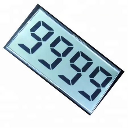 HTN Display Monochrome Lcd Module 4 Digit Lcd Screen Panel