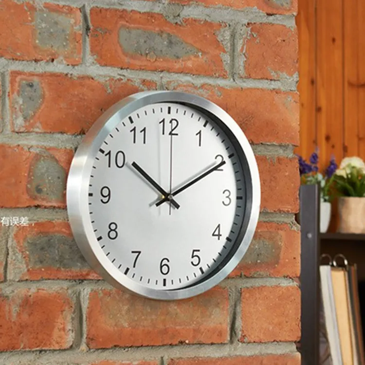 12-Inch 30cm Luminous Wall Clock Bedroom Silent Home Living Room Clock Wall Hanging Simple Quartz Clock Wood