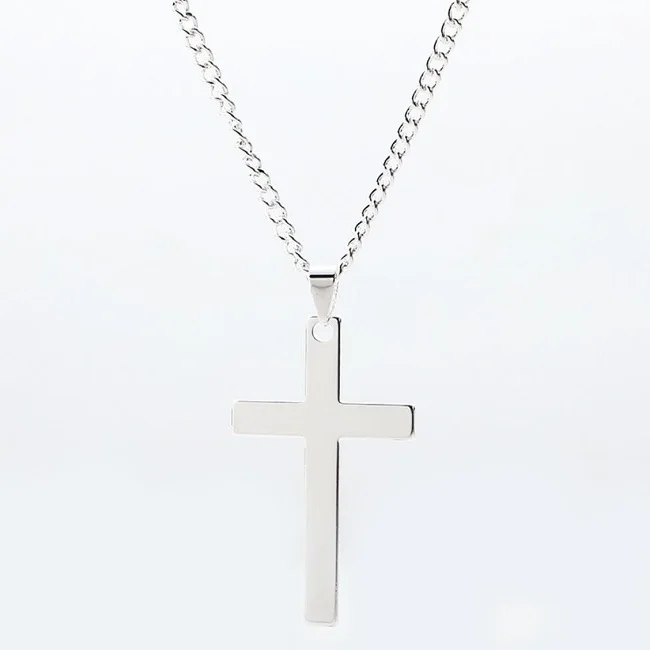
Trendy jewelry fashion accessories 2021 stainless steel jewllery 18k gold cross necklace 