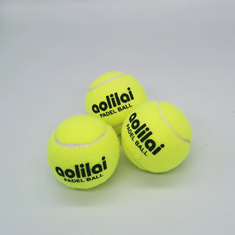 Wholesale Tennis Machine Cricket Rubber Professional Tennis Ball Custom Logo felt Material Mini Tennis Rackets Ball