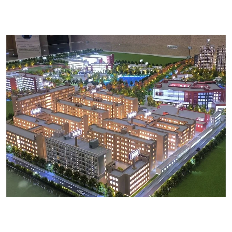 School residential building models modern design landscape architectural scale models for sale