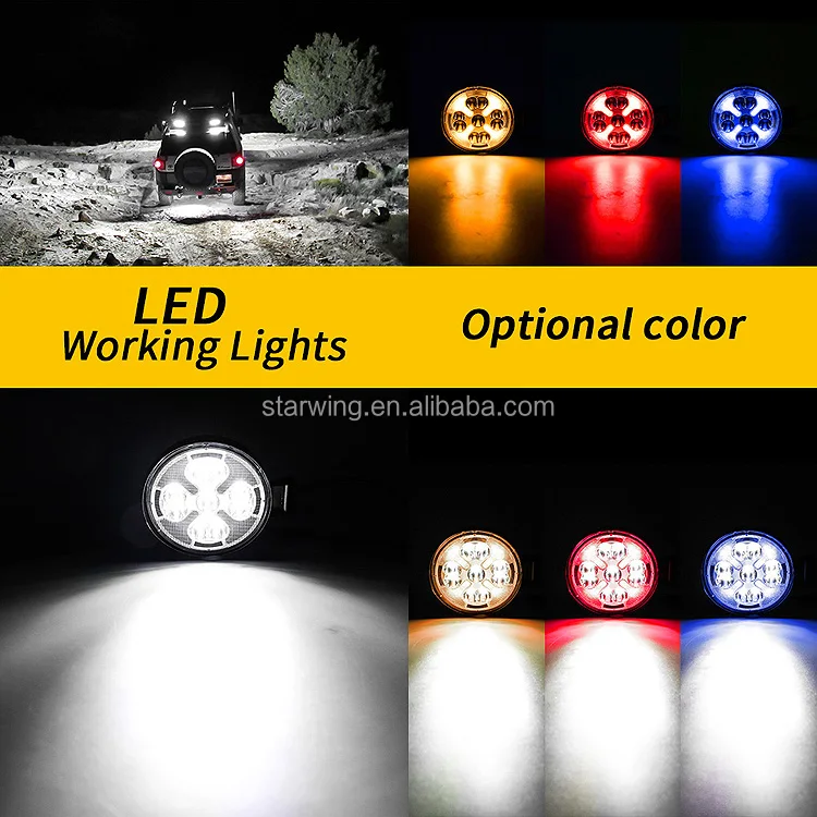 best price 3Inch Round With DRL Led Strobe Flash Fog Lamp Combo Beam Offroad SUV 4WD Truck Cars Work Light