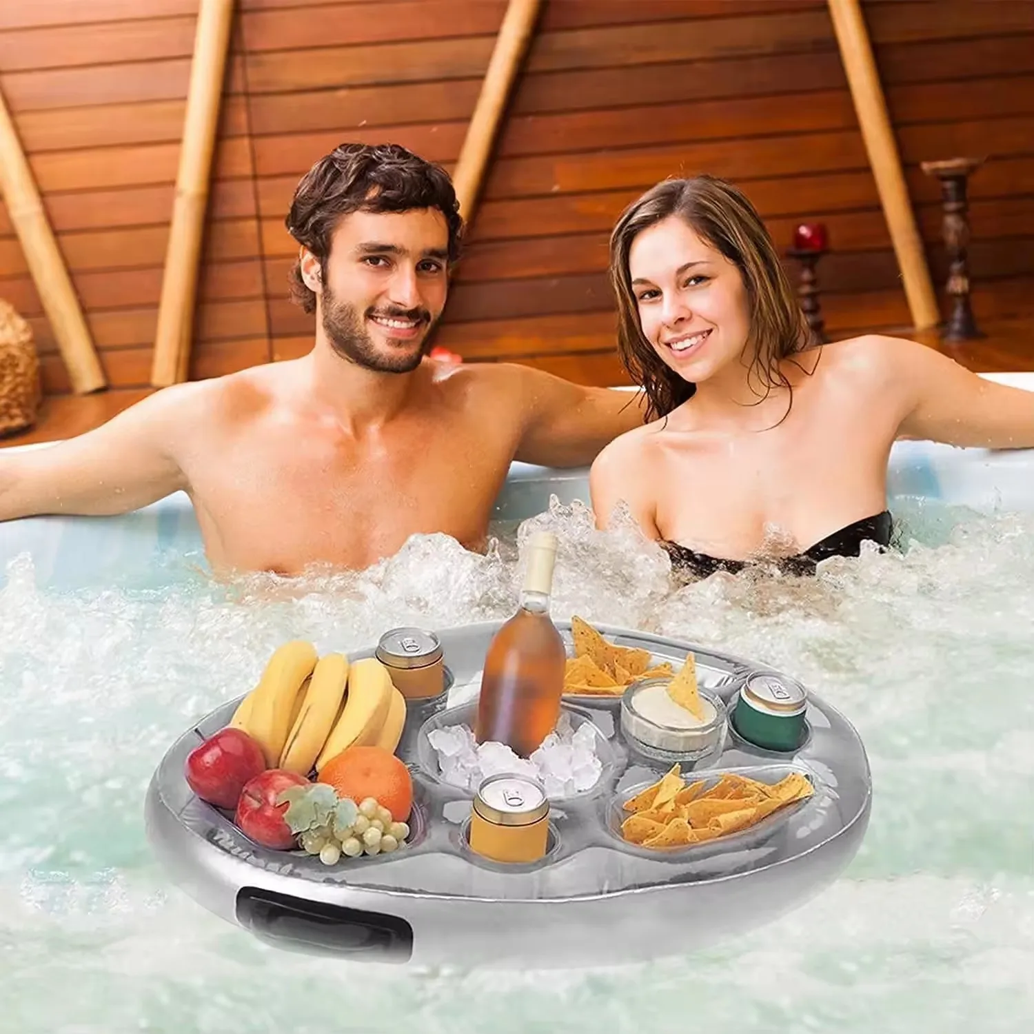 28-Inch PVC Balloon Swim Pool Inflatable Cooler Portable Beach Floating Ice Buffet Bar for Parties