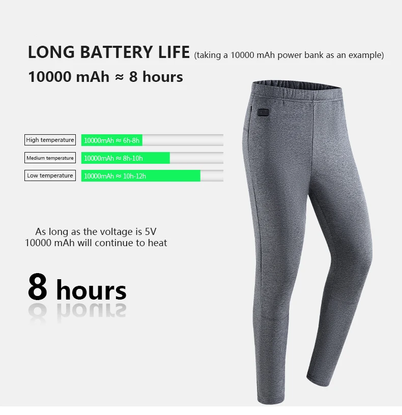 OEM Manufacturer Winter Electric Heated Underwear Washable Heated Thermal Underwear Set For Women Men