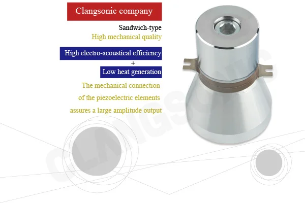 
100w 20khz Ultrasonic Piezo Transducer Piezoelectric Ceramics Zirconia 