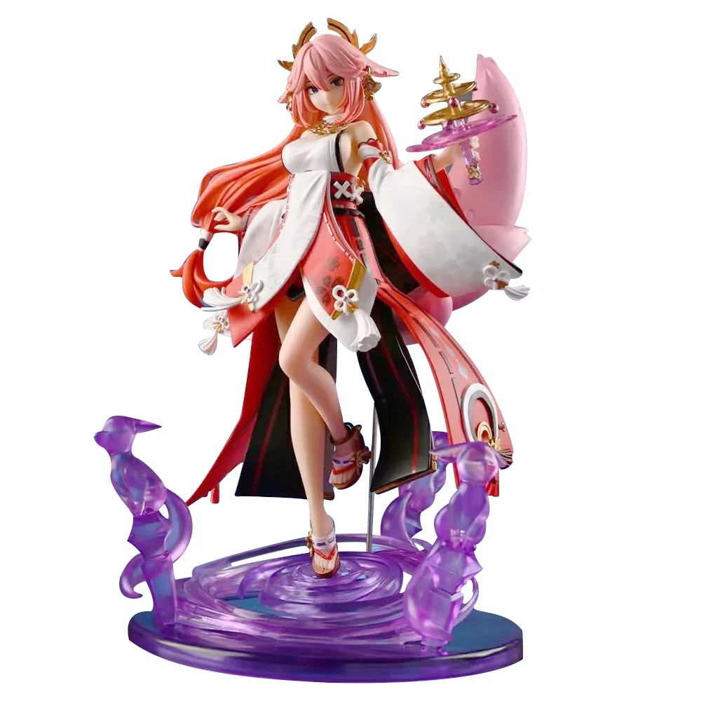 New Arrivals Hot sale anime figure genshi beautiful girls in Swordplay girl Transparent Plating Chiaki DIY Resin Toy Figures