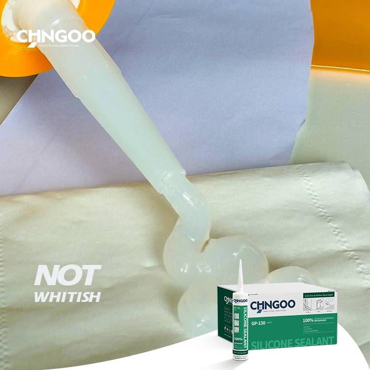 CHNGOO acetic transparent grey black white Cheap price Silicone Glazing Sealant