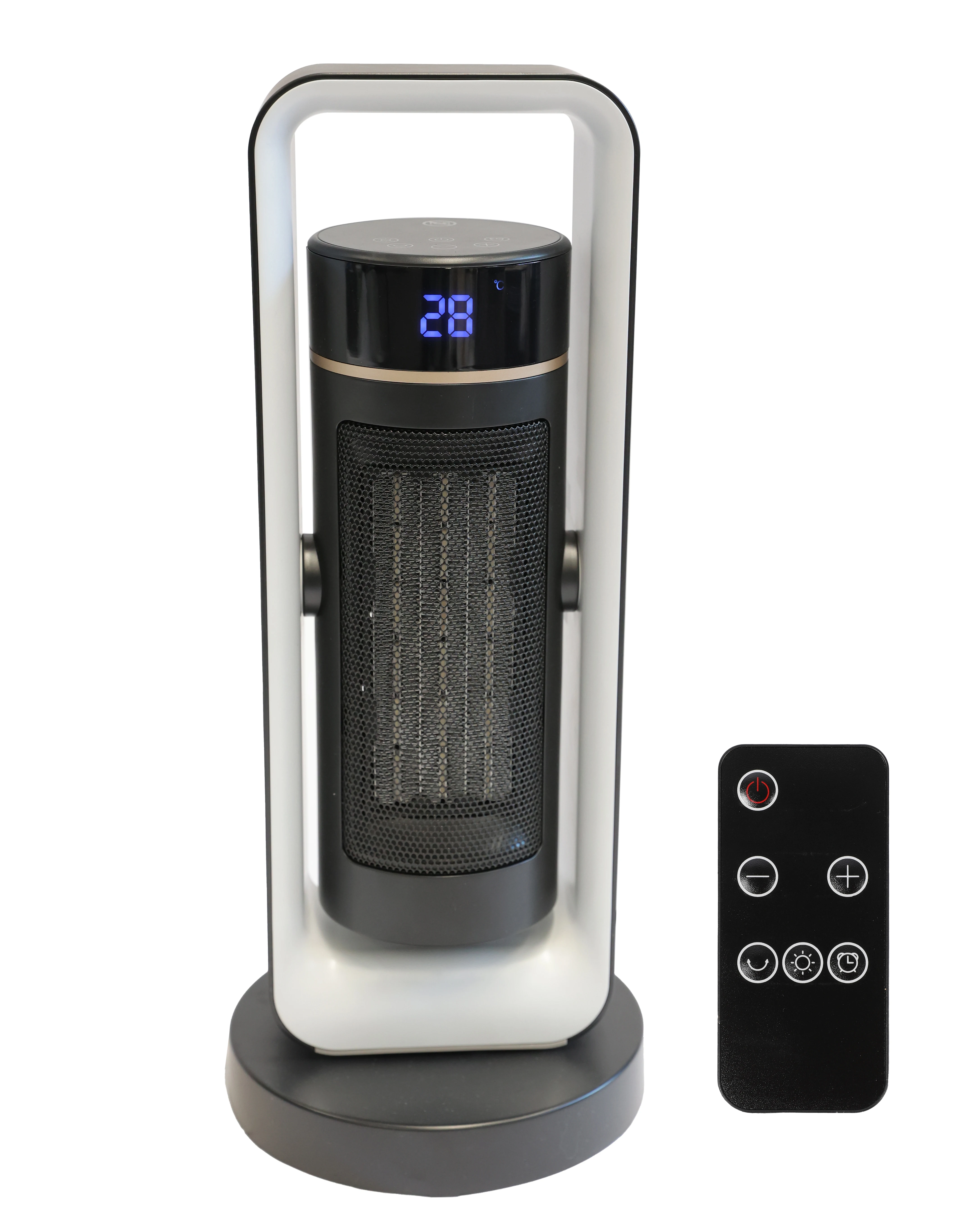 1000W/2000W LED Display Tower Fan Heater with Over-heat Protection