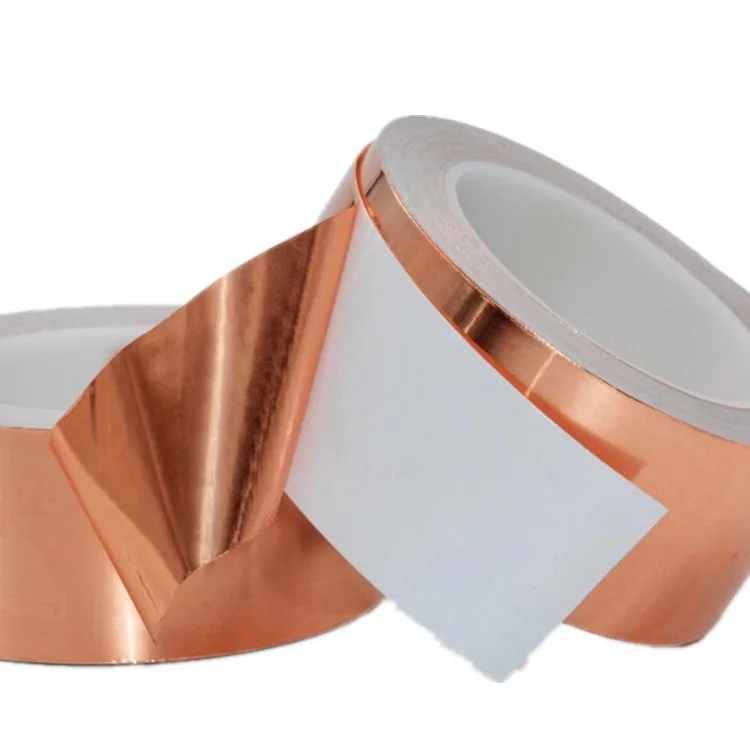 0.05MM Thick Die Cut High Temperature Thermal Conductivity Copper Tape Heat Resistant Copper Foil Adhesive Tape For Transformers