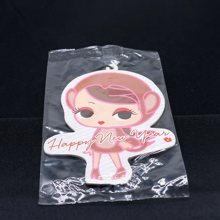 100% Cotton Paper Factory Price Fashionable Car Perfume Air Freshener Packed With Polybag