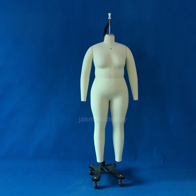 JASMINE Pinable Mannequin Female Large Size Body Torso for Draping Tailoring Dress Form size 1X Dummy