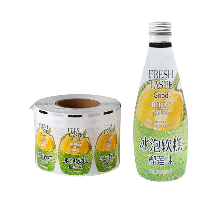 Custom Stickers Water Bottle Labels for Packaging Print Beverage Vinyl Adhesive Sticker Waterproof Stickers Custom Shapes Accept