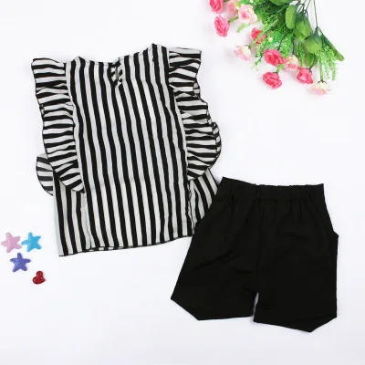 Children clothing fashion korean sweet plaid baby girl clothes summer teen girl clothes for kids