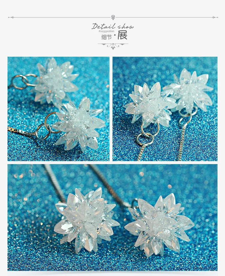 New Fashion CZ Stud Earring Zircon Stud Earring Diamond Crystal Earring LSCZE007