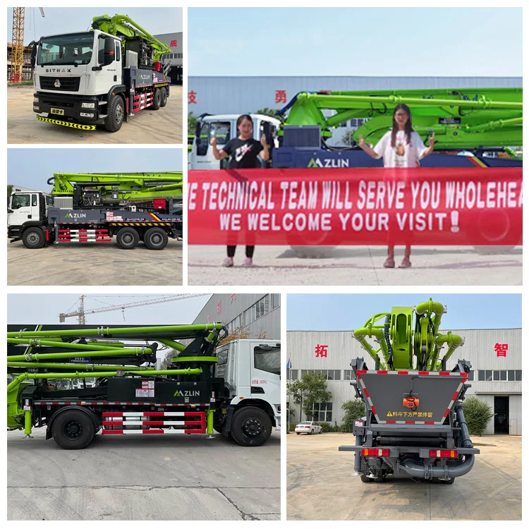 Concrete Machinery 42m Truck Mounted Concrete Boom Pump for Sale Diesel Pump Price Pump Provided 2016 ZLIN5320THB 42M 2001-4000
