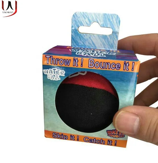 Wholesale Water Bounce Ball Logo customized 5.5cm TPR gel Water Jumping Ball Beach Water Skip TPR Stress Ball