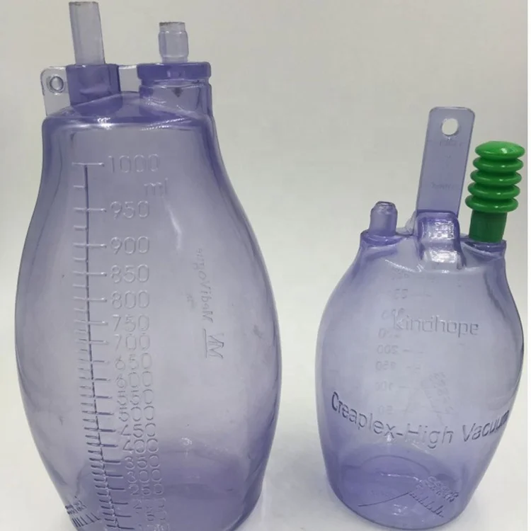 
Hot Sale Medical Supply Disposable Silicone Closed Negative Pressure Wound Drainage System 