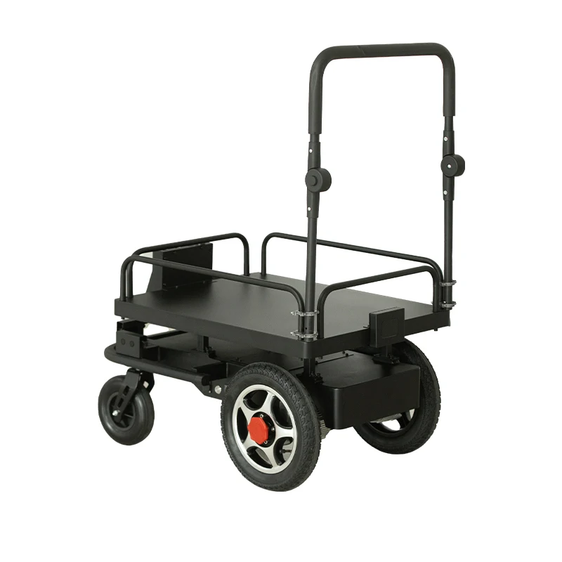 FOLO-200 Customized Industrial Convenient 4 Wheel Warehouse Transport Picking Trolley Cart Automatic Following Trolley Robot