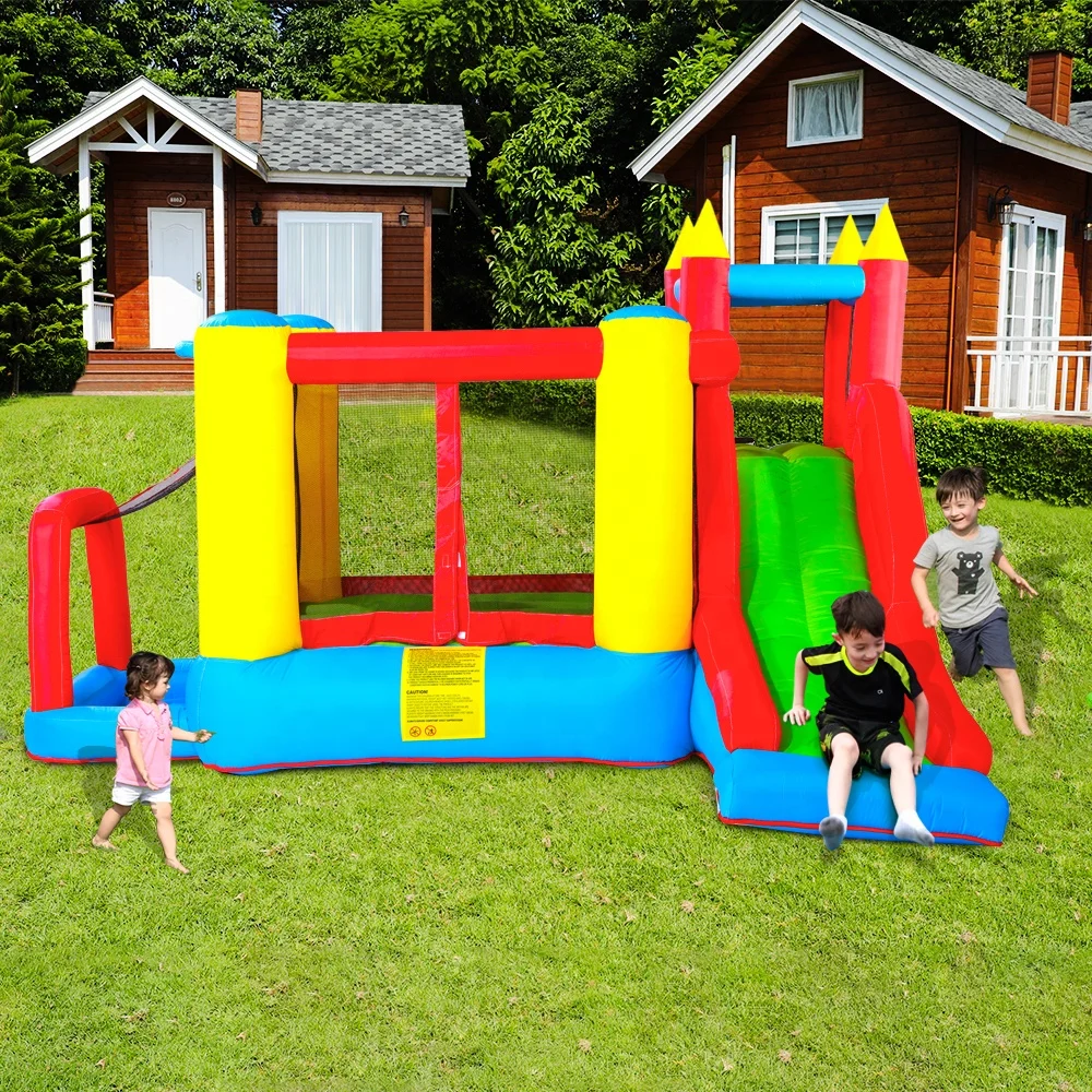 Doctor Dolphin nylon custom kids best sale design wholesale brincolines inflatable bouncing castle bouncy