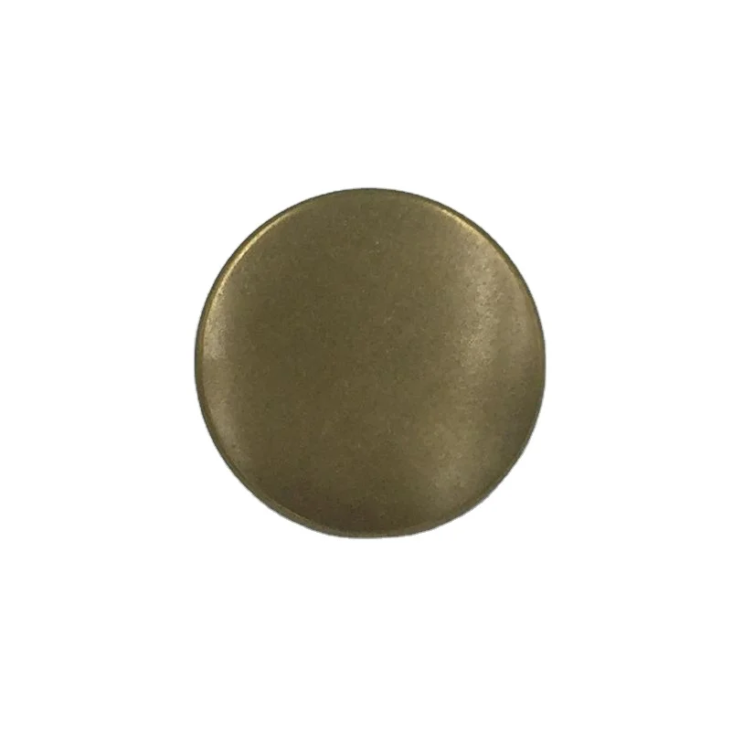 Round Embossed Brass Vintage Bronze gold plated sewing metal blazer shank Coat Buttons