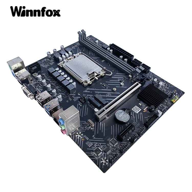 Новая фабричная оптовая продажа, материнская плата H610 Micro-ATX LGA1700 H610 с поддержкой DDR4 и M.2 слотов