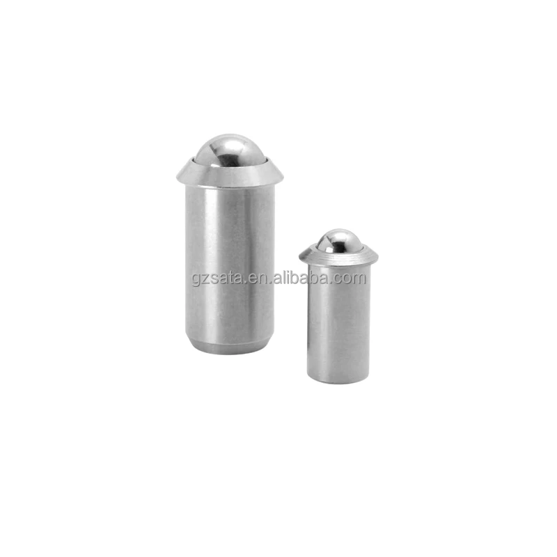 Customized Steel & Stainless Steel Press Fit Ball Nose Spring Plungers